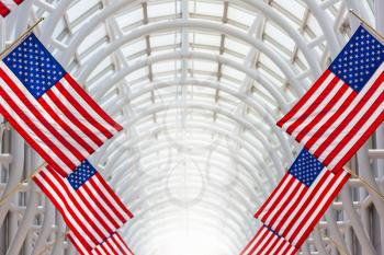 American flags decorations, good for national concept
