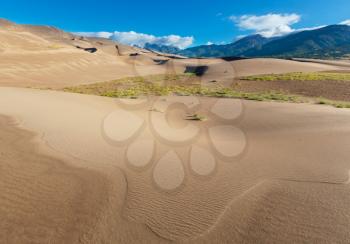 Beautiful landscapes in Great Sand Dunes National Park, Colorado, USA