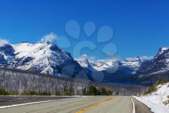 Glacier National Park, Montana.Winter.