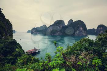 Rocks of Halong Bay, Vietnam