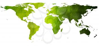Royalty Free Clipart Image of a World Map