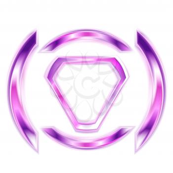 Abstract purple elegant shape. Vector logo eps 10