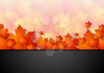 Bright corporate autumn background. Vector design