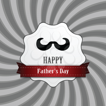 Father's Day abstract retro vintage background. Vector design illustration