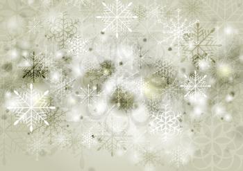 Abstract sepia greeting Christmas background. Vector illustration