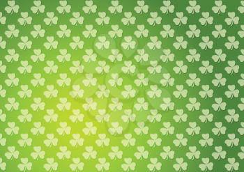 Clovers shamrocks green abstract texture background. St. Patrick Day vector design