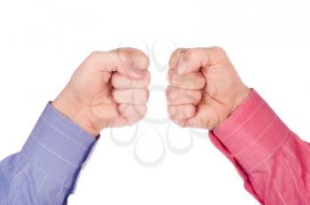 Royalty Free Photo of Businessmen's Hands