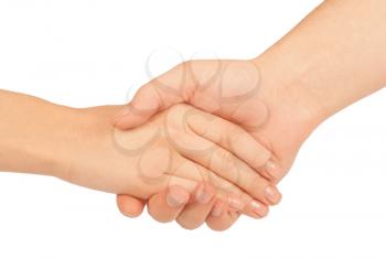 Royalty Free Photo of Two People Shaking Hands