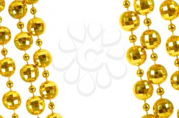 Royalty Free Photo of a String of Gold Beads