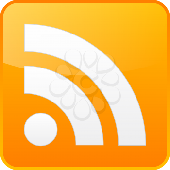 Royalty Free Clipart Image of an RSS Icon