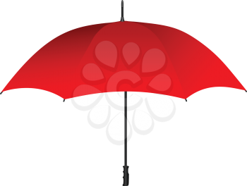 Royalty Free Clipart Image of a Red Umbrella