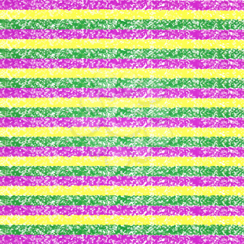 Vector Mardi Gras pastel crayon striped background