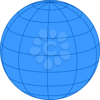 Earth on white background. Vector illustration