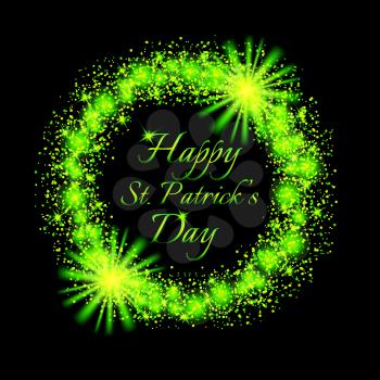 Happy Saint Patrick's Day background. Postcard, card, flyer, banner template