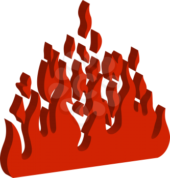 Royalty Free Clipart Image of a Fire Background