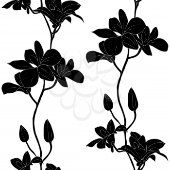Royalty Free Clipart Image of an Orchid Background