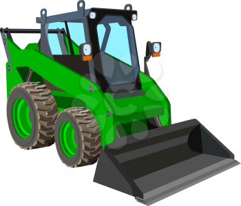 Royalty Free Clipart Image of a Tractor