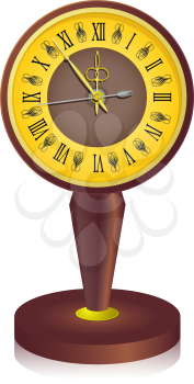 Royalty Free Clipart Image of a Vintage Clock