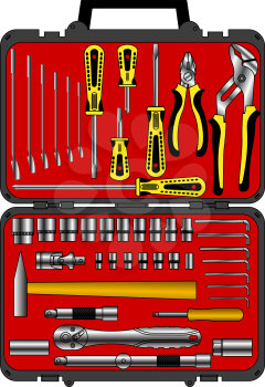 Royalty Free Clipart Image of a Tool Box