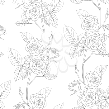 Royalty Free Clipart Image of a Rose Background