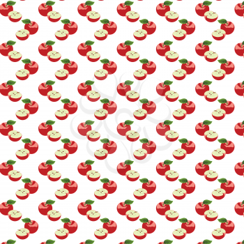 Royalty Free Clipart Image of an Apple Background