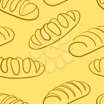 Royalty Free Clipart Image of a Bunch of Bread