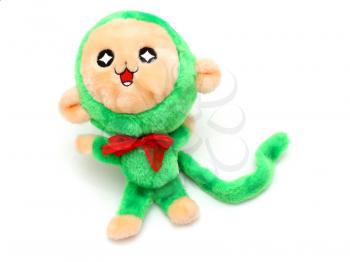 Children's bright beautiful soft toy for the child on a white background