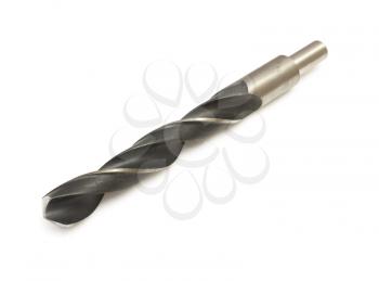 Drill bit of large size isolated over white background.