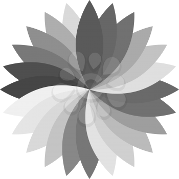 Flower color lotus silhouette for design illustration.
