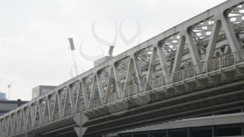 Railway bridge across the Moscow River for subway trains.
