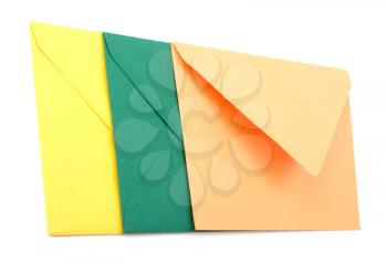 envelopes isolated on white background