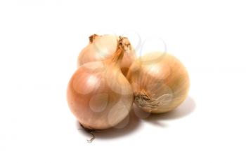 Onion isolated on white close up