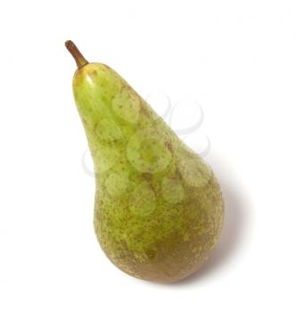single pear isolated on the white background