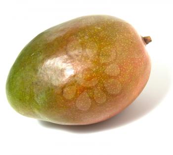 single mango isolated on white background