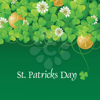 Royalty Free Clipart Image of a St Patricks Day Backgroud