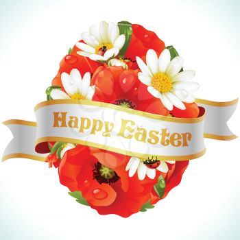 Royalty Free Clipart Image of a Easter Greeting
