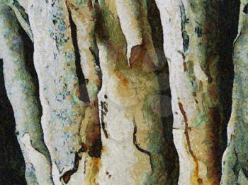 Royalty Free Photo of an Oil Tree Painting