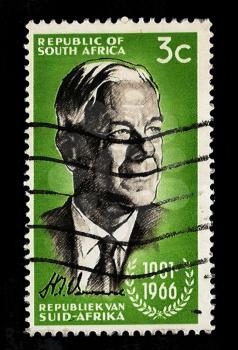 Royalty Free Photo of a Prime Minister H.F. Verwoerd Stamp