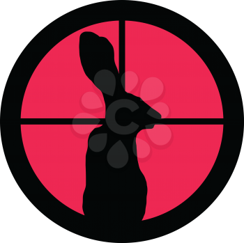 In the scope series – Rabbit in the crosshair of a gun’s telescope. Can be symbolic for need of protection, being tired of, intolerance or being under investigation.
