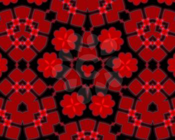 Special pattern Background Red Colored Floral motif