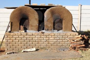 Historic Outdoor Wood Burning Clay Bread Oven     