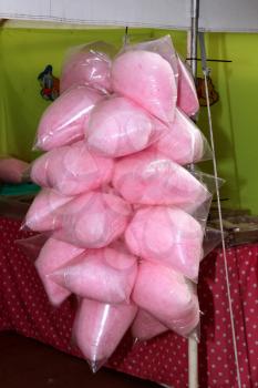 RUSTENBURG, SOUTH AFRICA - MAY 25: Candy Floss on Sale at Stall at Rustenburg Fair on May 25, 2014 in Rustenburg South Africa.   