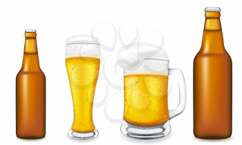 Royalty Free Clipart Image of Beers