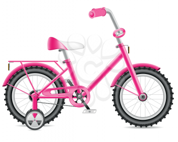 Royalty Free Clipart Image of a Childrens Bicycle