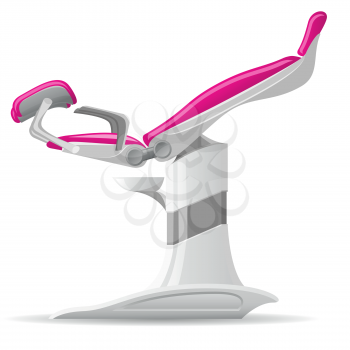 Royalty Free Clipart Image of a Gynecologists Chair