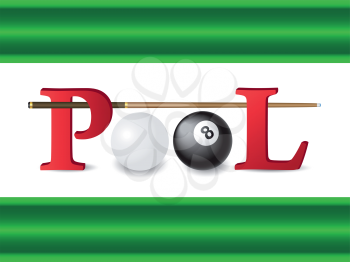 Royalty Free Clipart Image of a Billiards