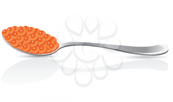 Royalty Free Clipart Image of Red Caviar