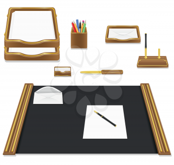 Royalty Free Clipart Image of an Office Supply Set