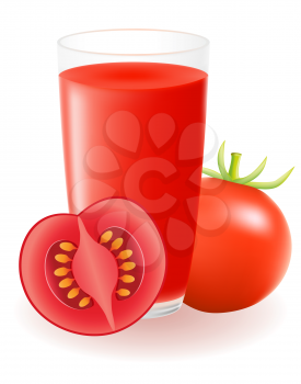 Royalty Free Clipart Image of Tomato Juice