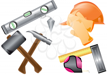 Royalty Free Clipart Image of a Different Tools